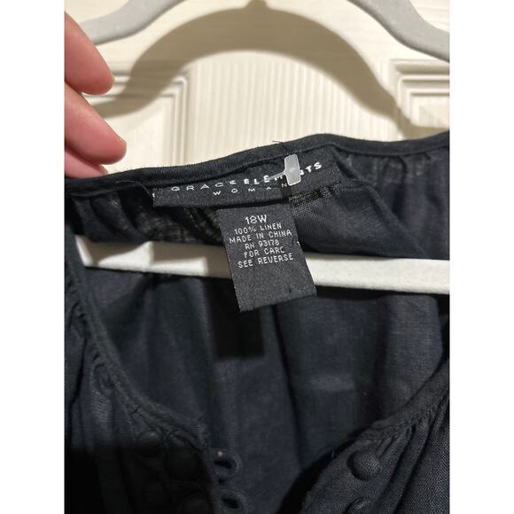 Grace Elements Linen Blouse 18 - Picture 3 of 3